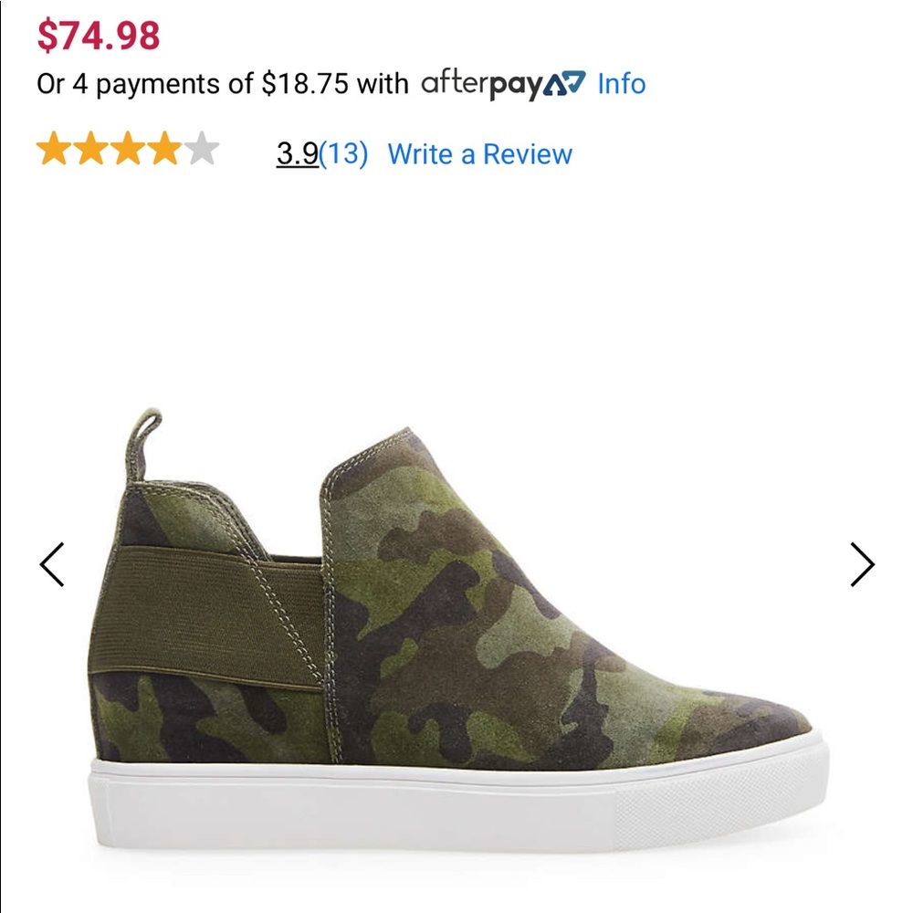 Shane Wedge Slip On Sneaker Steve Madden Camo